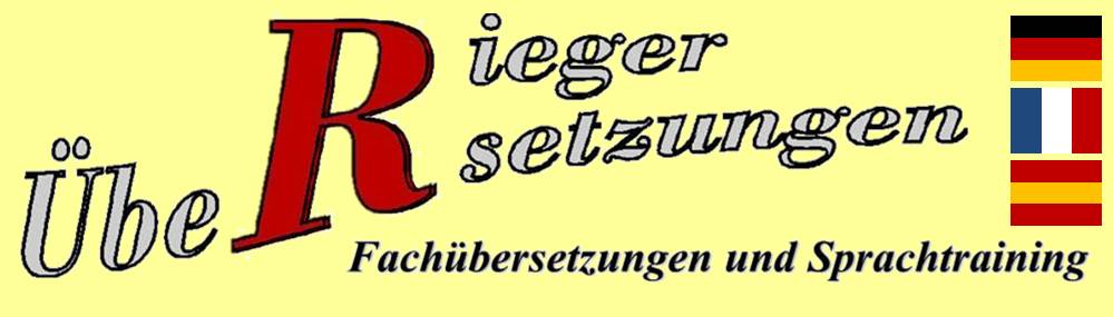 Rieger-Übersetzungen Sprachtraining und Fachübersetzungen
